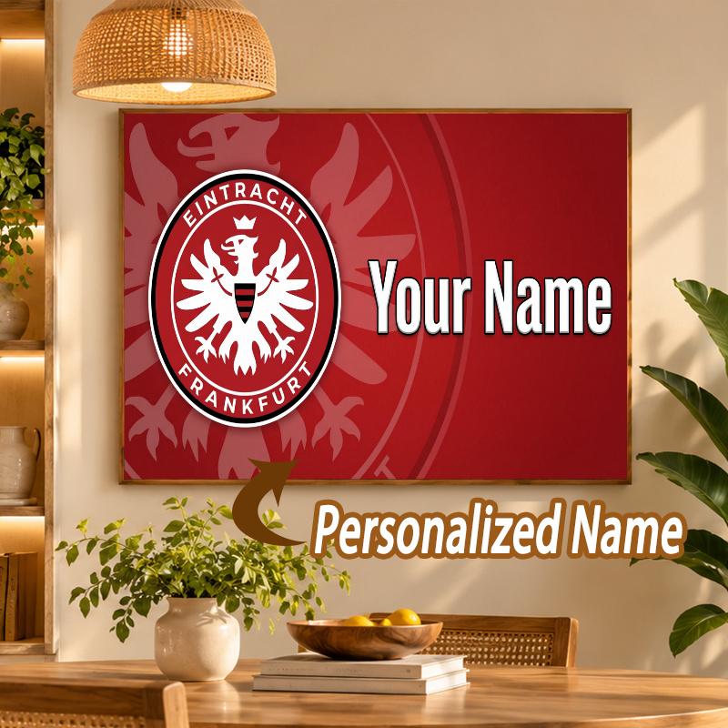Custom Name Eintracht Frankfurt 5D Diamond Painting Personalized Full Drill Diamond Art Kit Gift