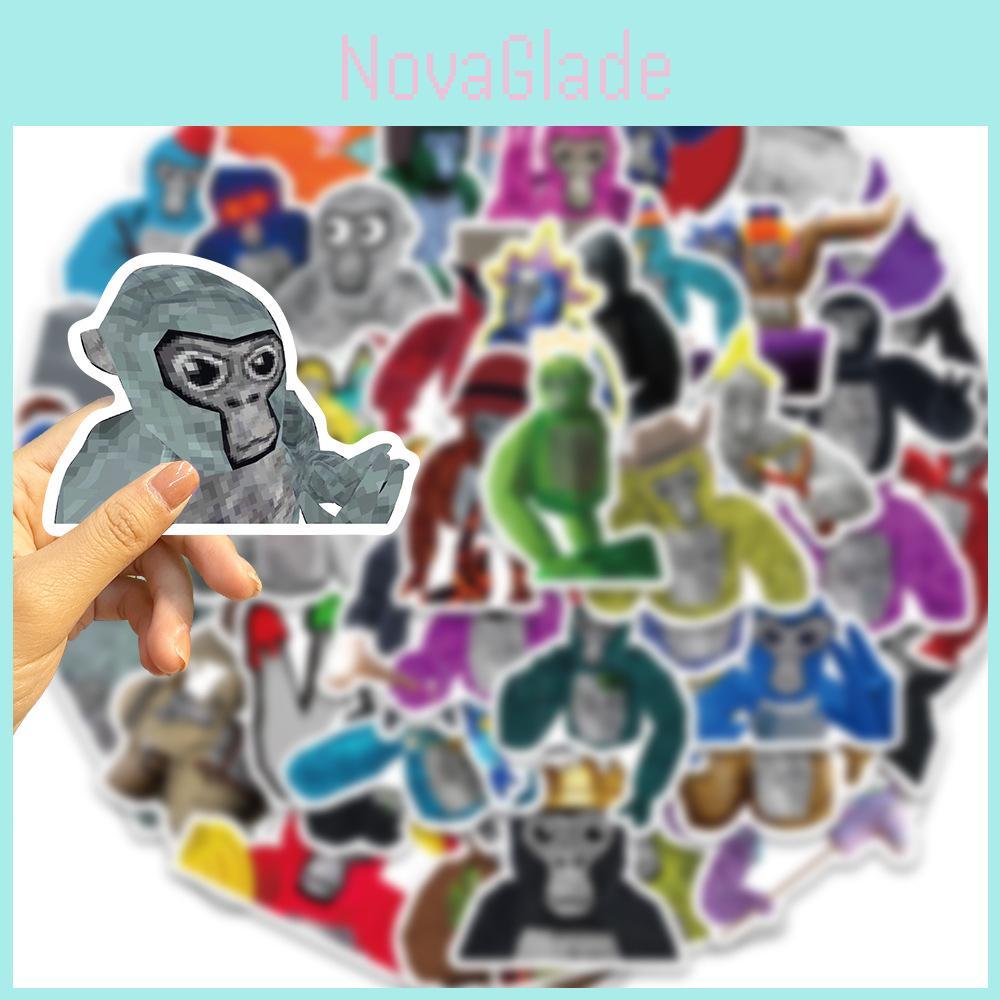 50-piece Fire Monkey Game Sticker Set For Guitar Notebook And Luggage Cute Style