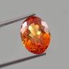Natural 11 Ct Ceylon Orange Sapphire Oval Cut Certified Loose Gemstone