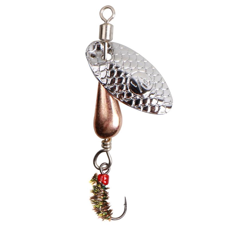 

Вращающаяся блесна блесна искусственная металлическая приманка с блестками 5,5 см/2,7 г одинарный крючок воблеры окунь форель рыба