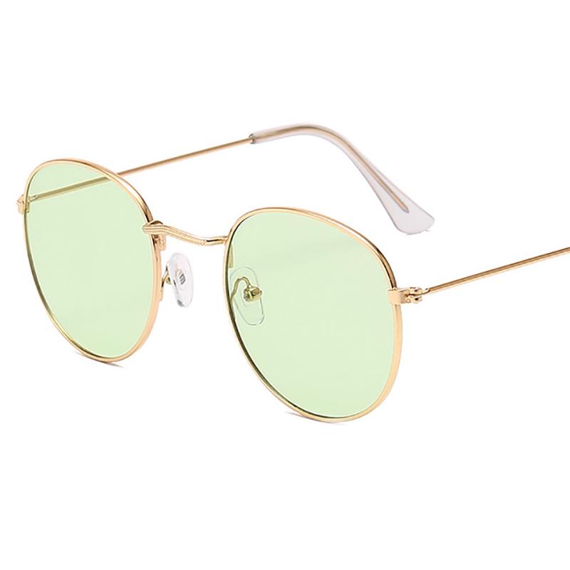 Classic Small Frame Round Sunglasses Women/Men Designer Alloy Mirror Sun Glasses Vintage Eyeglass