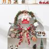 Rattan Christmas Wreath Hanging Ornament for Door & Wall Decoration