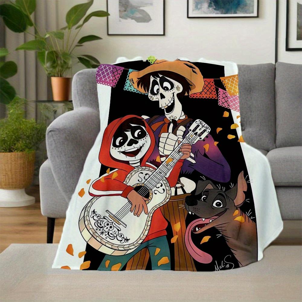1 Stück, Coco Decke Cartoon Überwurfdecke, Weiche Bettwäscheabdeckung, Geschenk für Freund, Outdoor-Decken, Wohnzimmer