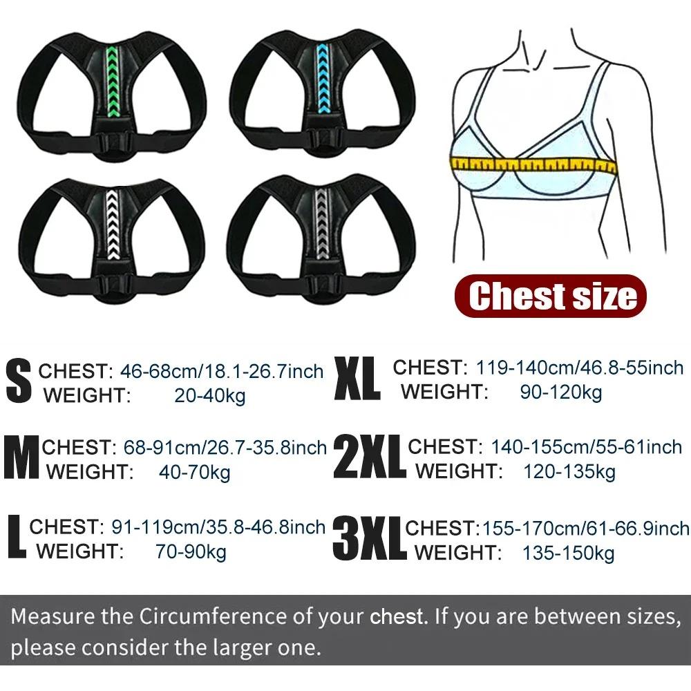 Medical Adjustable Back Shoulder Posture Corrector Belt Clavicle Spine Support Preventing Humpback Sports Upper Back Neck Brace