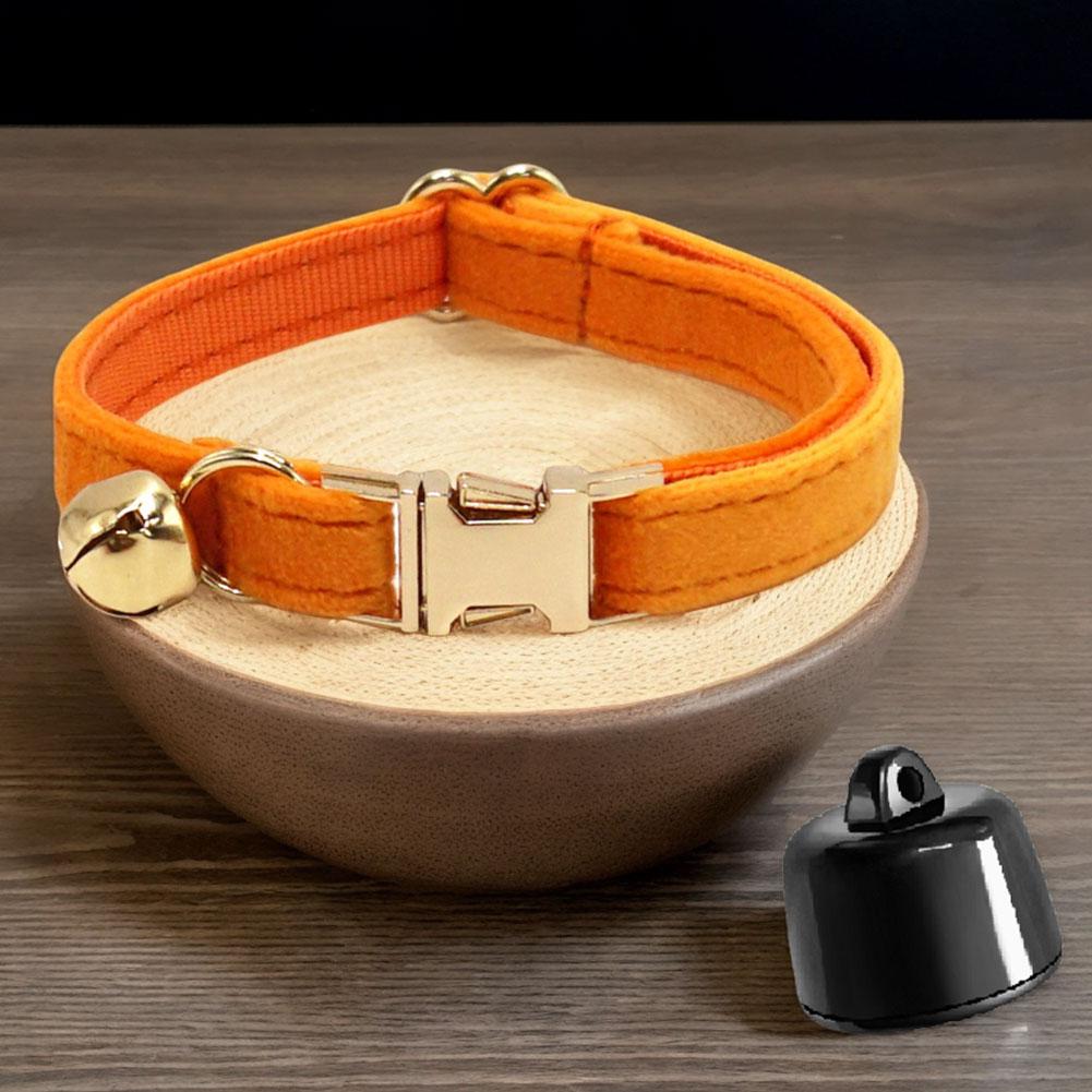Smart Cat Collar with Bell Personalised Pet Accessories Lightweight Cat Dog Tracker Compatible with iOS and Android