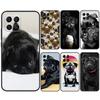 Cute Black Pug Dog Case For Samsung Galaxy M33 M53 M13 M23 M21 M31 M51 M30s M20 M14 M34 M54 M55 M12 M32 M52