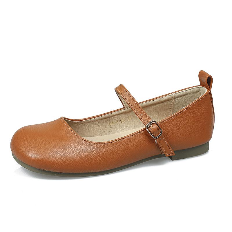 Fashion Brand Designer Women Mary Jane Shoes 2025 Fashion Round Toe Ladies Comfort Soft Sole Flats Women's Comfort Ballerinas Shoes 43