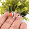 Natural Carnelian Gemstone 925 Sterling Silver Jewelry Handmade Beautiful Ring RR-7-32