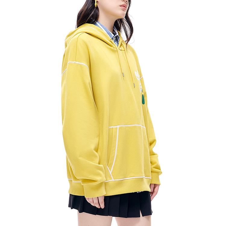 Fila Fusion Casual Loose Hooded Sweatshirt Men tops Yellow T11U216202FYE