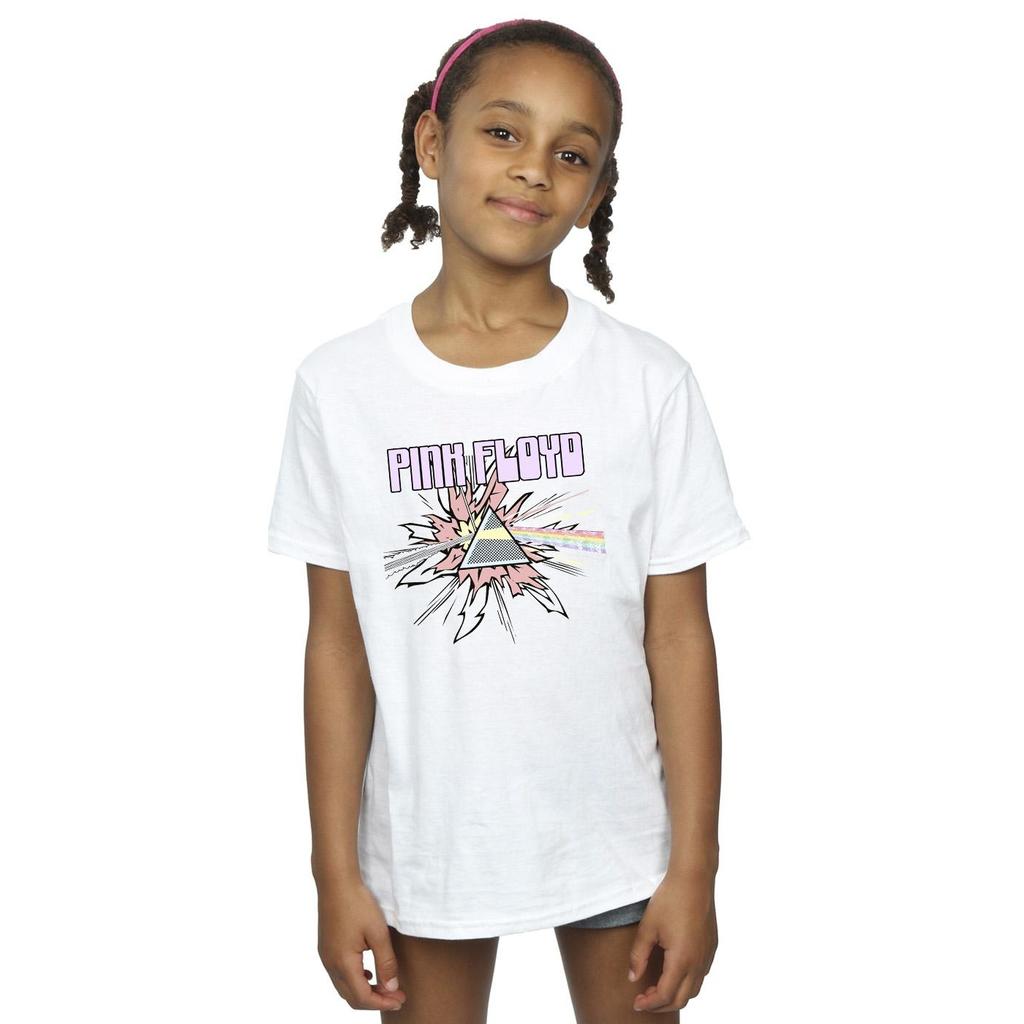 Pink Floyd Girls Pastel Triangle Cotton T-Shirt