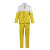 Men's Novelty Beer Print Suit Set 3 Piece Fun Costume with Jacket, Pants, and Tie for Parties