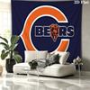 Chicago Bears Wall Tapestry, Aesthetic Printed Fabric Blanket, Suitable for Bedroom, Living Room, and Home Decor.