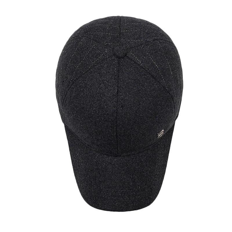 Men's Hat Autumn Winter Middle-aged And Elderly Thick Ear Protection Warm Cap Outdoor Wool Coldproof Dad Cotton Cap