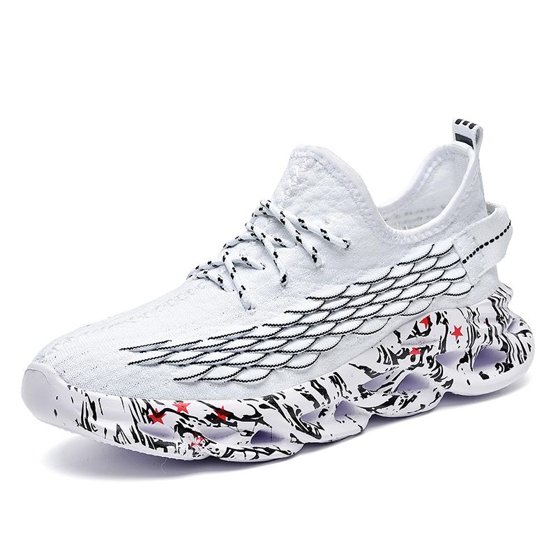 

Очень большой размер мужской обуви летняя дышащая спортивная обувь из сетки с плетением муха мужская беговая амортизирующая сетчатая обувь против запаха 46