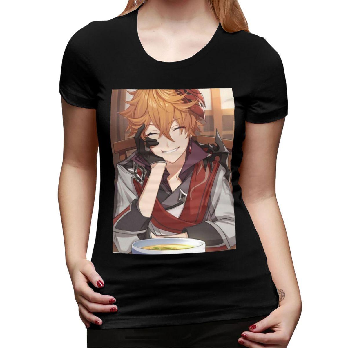 

Childe Smile TShirt for Women Crew Neck Streetwear T Shirts Womens Tees Short Summer Clothes Tops 4XL