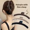 Fine Tooth Textured Hair Claw Clip For Steady Styles Smooth Grip Matte Finish Lightweight Design Compact Hair Tool