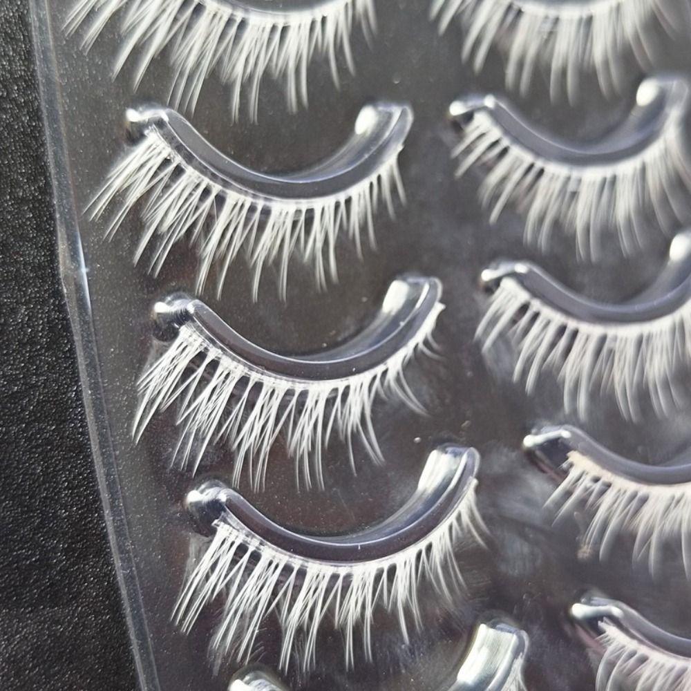 Thick White False Eyelashes Eyelashes Extension Eye Makeup Tools New White Lashes for Cosplay