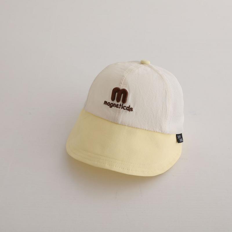 Summer Mesh Brim Sun Protection and Sunshade Baby Hat for Boys and Girls Quick-Drying Kids Baseball Cap