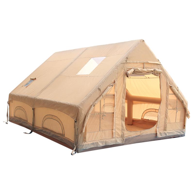 Spacious All-Season Anti-Freeze Moisture-Proof Inflatable Tent for Home & Camping - Portable, No-Assembly, Rainproof.