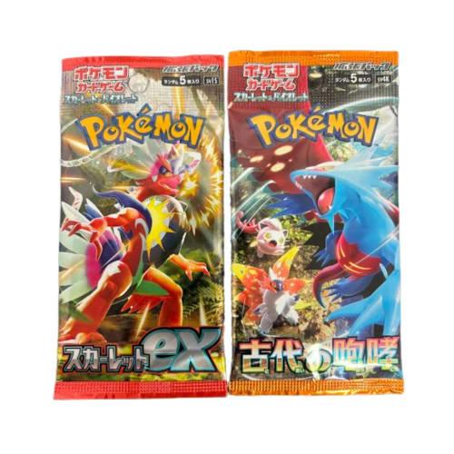 Set of 4 Random Pokemon Japanese Booster Packs.