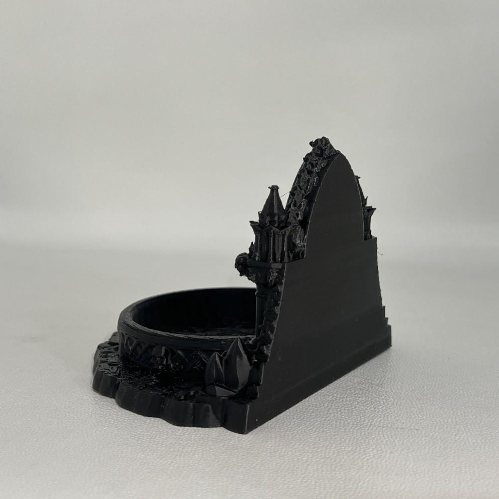 Retro Castle Jewelry Stand Black Gothic Style Decorative Tray Jewelry Storage Tray Home Storage