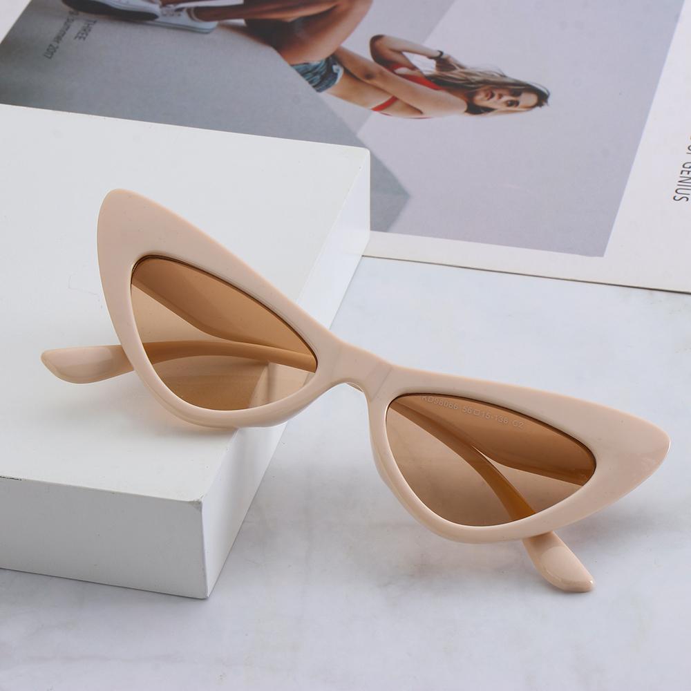 1PC Vintage UV400 Sunglasses Sexy Narrow Small Frame Sun Glasses Brand Designer Eyewear Female Streetwear Shades