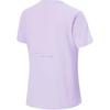 Li Ning Fitness Series Solid Color Round Neck Comfortable Breathable Versatile Short Sleeve T-Shirt Women T-Shirt Lilac ATSU450-5