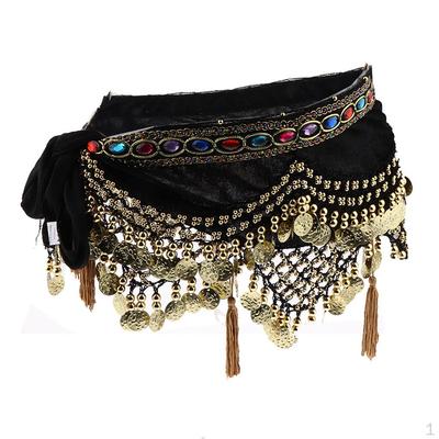 Belly Dance Hip Scarf Wrap Belt Indian Dancer Skirt Latin Costumes