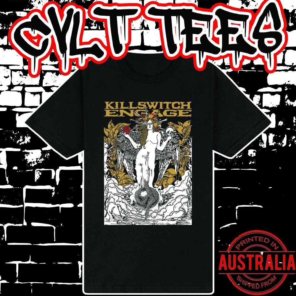 Men s and Women s T-shirts Killswitch Engaged Band Shirt ~ Premium Black Gildan Cotton Tee L