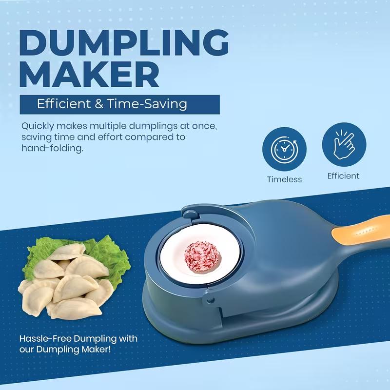 Manual Dumpling Maker Plastic Press Mold Kitchen Tool for Homemade Dumplings Gyoza Empanadas Pastry Wrapper Maker Holiday Cooking Gadget