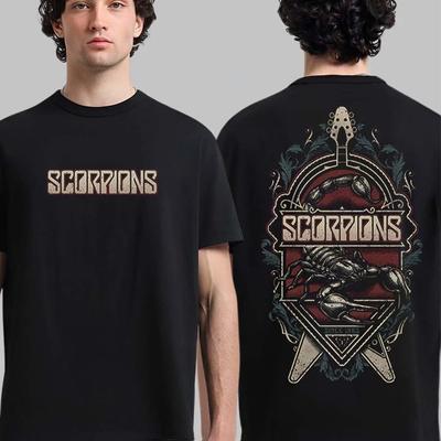 Scorpions Coming Home Bundle Live T-Shirt Classica Double-Sided S-5XL