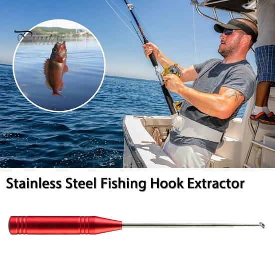 Stainless Steel Fish Hook Remover Quick Fishhook Detacher Security Extractor Disconnect Removal Tools Descending Device Fishing Accessories