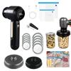 Electric Mason Jar Handheld Vacuum Sealer for Food Storage Wireless Vacuum Sealer Odorless Attachment Kit for Wide Mouth Jar/Sealed bag/Inflate Balls