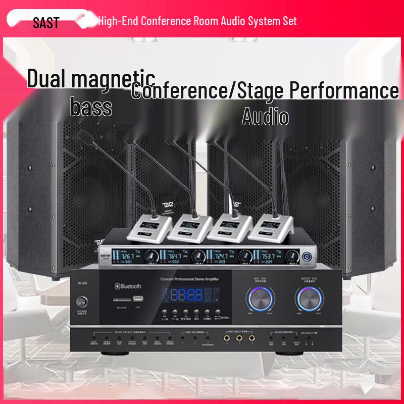 SAST H8 8-inch Audio System with Amplifier & Dual Mics (CN version)