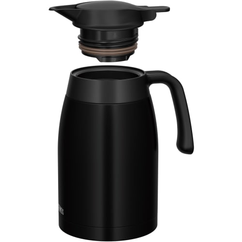 Thermos Stainless Steel Pot 1.5L Matte Black Thermal Pot Tabletop Pot Thermos Structure Heat/Cold TTB-1501 MTBK