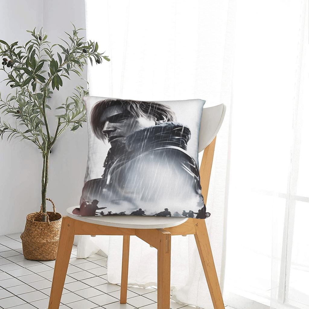 Residents Evils Pillow Case Graphic Pillow Cover For Living Room Bed Chair Vintage Pillowcases