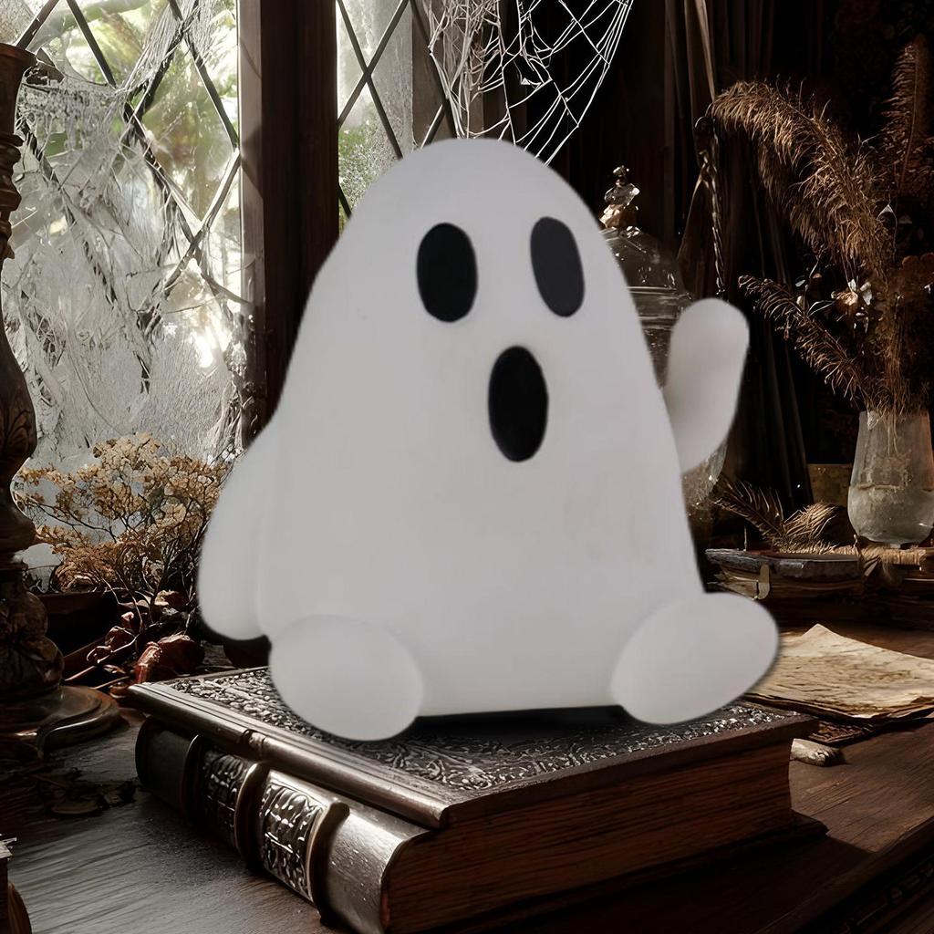 Halloween Figurine Decorations Waving Hands Cute Spooky Resin Ghost Statue Seasonal Holiday Spooky Desk Ornament For Home