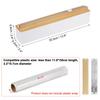 Uxcell Plastic Wrap Dispenser, 31cm X 5.5cm, with Cutter and Magnetic Bottom, for Tin Foil, Wrap, and Aluminum Foil, Wood Color