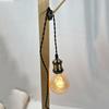 Retro E27 Screw Base Pendant Lamp Holder with Twisted Cord and Switch