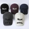 American Heavy Industry Ripped Baseball Cap Children Letter Embroidery Soft Top Early Autumn Versatile Big Head Circumference Sunshade Cap Men
