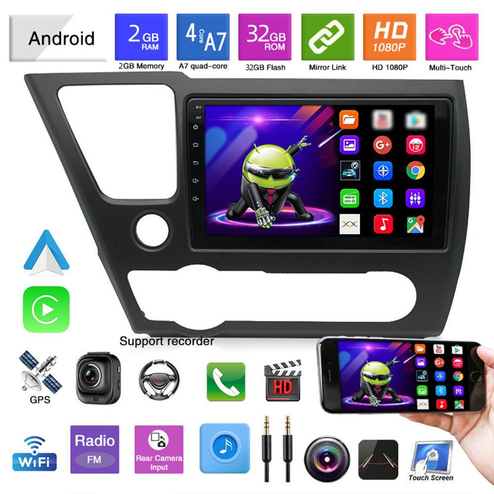 9" Wireless CarPlay 2+32G Android Navigation Radio for 2013-2017 Honda Civic (US Version)