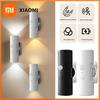 Magnetic LED Motion Sensor Night Light Rechargeable Wall Lights Up and Down Lighting for Bedroom Corridor Closet Bedside Lamps