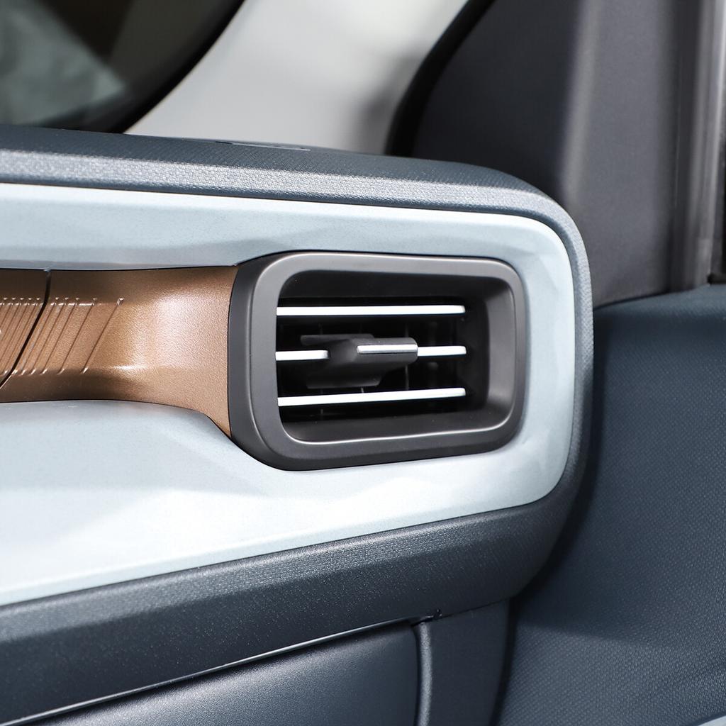 Matte Black Dashboard central Air Vent Outlet Cover Trim For Ford Maverick 22-23