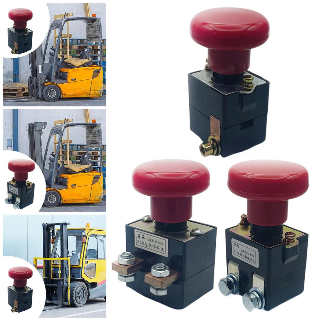 Electric Forklift Emergency Power Switch Disconnect Security Push Button Replacement Heavy Duty