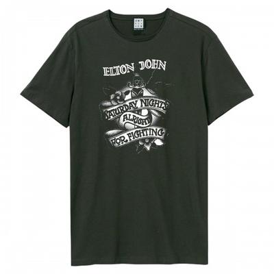Amplified Unisex Adult Tattoo Elton John T-Shirt