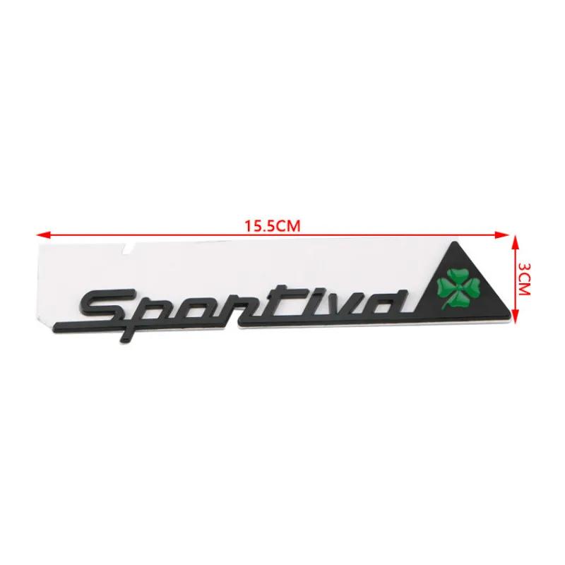 SVMHZ1 Car Styling Side Window Sticker SPORTIVA Logo Badge For Alfa Romeo 159 156 147 4C Giulia Stelvio Giulietta Mito Auto Accessories