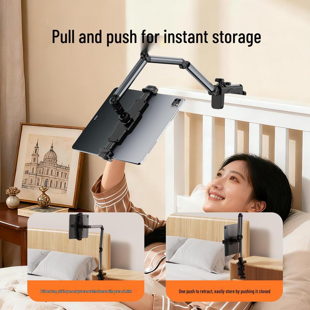Adjustable Tablet & Phone Holder Stand for Home, Study, Live Streaming, and Binge-Watching