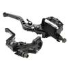 Pair 7/8'' CNC Universal Motorcycle Brake Clutch Master Cylinder Lever Set Reser