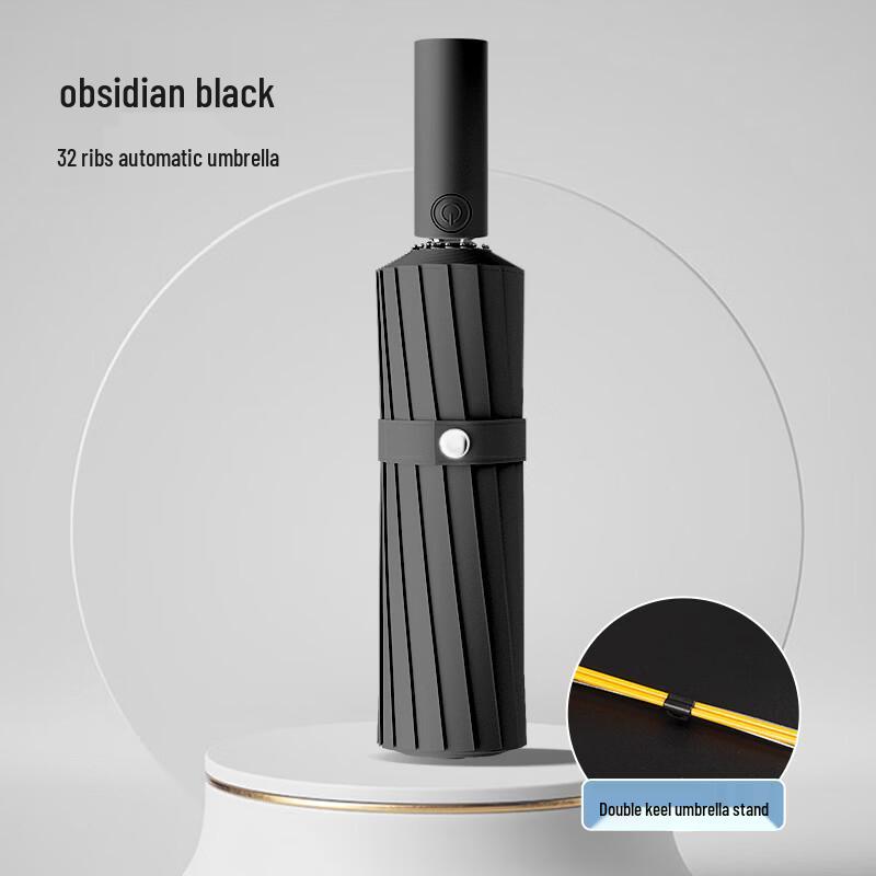 WH Fully Automatic Folding Umbrella for Rain and Sun