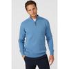 Maine Mens Cable Cotton Half Zip Jumper